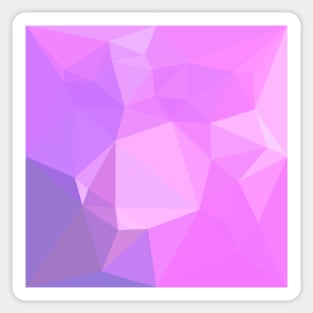 Medium Orchid Abstract Low Polygon Background Sticker